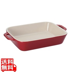 セラミック レクタンギュラーディッシュ 34cm×24cm チェリー 40511-148 写真1