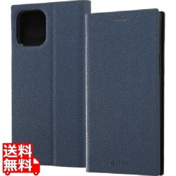 iPhone 12 / 12 Pro 耐衝撃 手帳 TETRA サイドマグネ/ダークネイビ 写真1