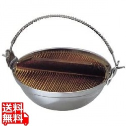 K アルミ鍋(木ブタ付)15cm 写真1