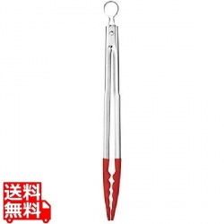 クイジプロ シリコン万能トング レッド9.5インチ74-708605 写真1