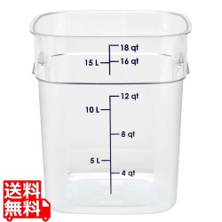 キャンブロ 角型フードコンテナー フレッシュプロ 本体 18SFSPROCW(135)クリア 写真1
