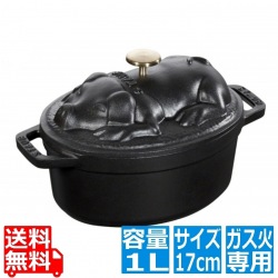 ピギーココット 17cm40500-171 ブラック ※ ガス火専用 写真1