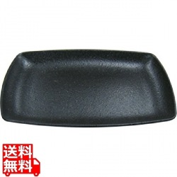 天目砂鉄 角皿 28cm 写真1