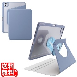 11インチiPad Pro(M4) フラップケース 360度回転 背面クリア 2アングル スリープ 写真1