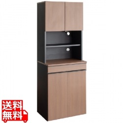 ダストボックスラック 分別ドロワー 幅60 高さ170 DB-F3200 ブラウン 宮武製作所 | ゴミ箱 キッチン リビング 写真1