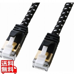 つめ折れ防止カテゴリ7細径メッシュLANケーブル 写真1