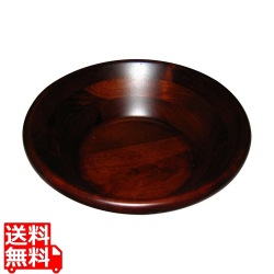 天然木サラダボウル こげ茶 24cm 32025 写真1
