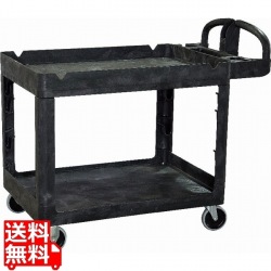 トラスト シェルフユーティリティーカート 2段 4041 ブラック 写真1