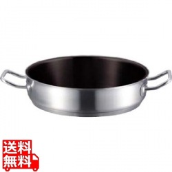 EBM 18-8 プロシェフ IH 外輪鍋 24cm 蓋無テフロン ※IH対応 (100V/200V) 写真1