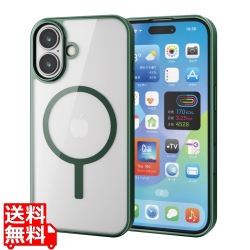 iPhone 16 ハイブリッドケース フレームカラー MAGKEEP 写真1