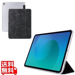13インチiPad Pro(M4) フラップケース 薄型軽量 背面クリア 2アングル 写真1