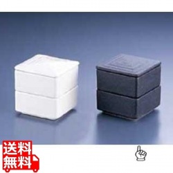 角型 二段重 黒Y-021 写真1