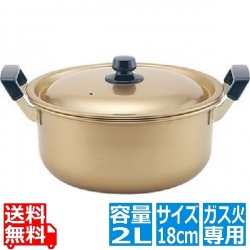 TKG 本しゅう酸 美菜食 両手鍋 18cm ※ ガス火専用 写真1