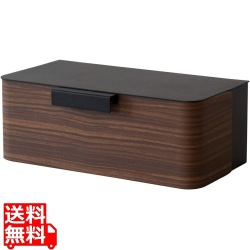 ペーパータオルホルダー 壁掛けタイプ 幅28 高さ約10 木目柄 TH-1600M ブラウン 宮武製作所 | 北欧 写真1