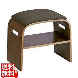 曲げ木玄関チェア BCW-500 ブラウン 写真1