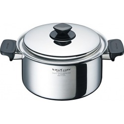 6125 ヘキサプライ 両手ナベ4.0L深型 ※ IH対応 IH (100V/200V)とガス火対応 写真1