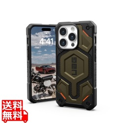 Urban Armor Gear UAG iPhone 15 Pro用 MagSafe対応ケース MONARCH PRO ケブラーエレメントグリーン UAG-IPH23MA-PMS-KG 写真1