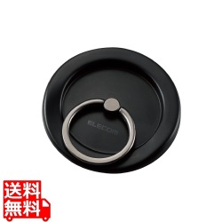 スマホリング マグネット 【 MagSafe 対応 iPhone 】 スマホスタンド機能 薄型 スマホグリップ ホールドリング? フラット ブラック 写真1