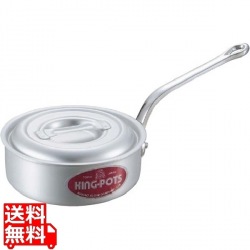 キングアルマイト 浅型 片手鍋(目盛付) 15cm 業務用 写真1