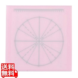 調理用目盛り入りまな板 正方形 M ピンク 300×300 写真1