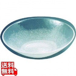 硝子和食器 白雪15 40cm 丸盛込皿 写真1