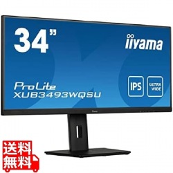 液晶ディスプレイ 34型/3440×1440/HDMI、DisplayPort/ブラック/スピーカー：あり/IPS方式/昇降 写真1