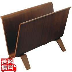 プライウッド マガジンラック 22-6WN ウォールナット 写真1