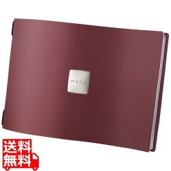 ファッション メニューブック FC4A6OS ボルドー(A4横) 写真1