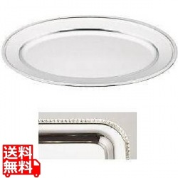 18-8 菊渕小判皿 (魚皿兼用) 48インチ 業務用 写真1