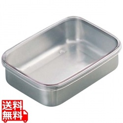 抗菌ステンレス キッチンバット AS蓋付 小 写真1