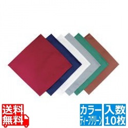 EBM カトラリーケース用ナプキン(10枚入)ディープグリーン 230×230 写真1