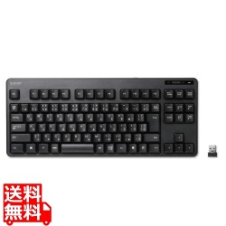 無線キーボード/メンブレン式/コンパクトサイズ/ブラック 写真1