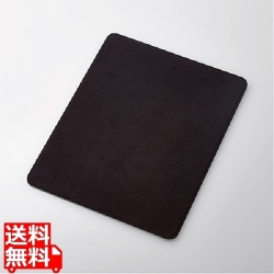生地テクスチャマウスパッド/フェイクスウェード/ブラック 写真1