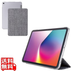 11インチiPad Air(M3/M2) フラップケース 薄型軽量 ファブリック 背面クリア 写真1