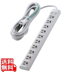 3ピン抜け止め10口タップ 写真1