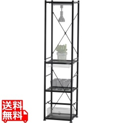 ビザールプランツラック 植物ラック 植物棚 植物育成ライト 植物用サーキュレーター 多肉棚 フラワースタンド プランタースタンド  LPR-350-BK ビビラボ 写真1