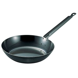 SA鉄黒皮厚板フライパン24cm ※ IH対応 IH (100V/200V)とガス火対応 写真1