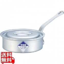 片手浅型鍋アルミニウム(アルマイト加工) (目盛付)TKG 30cm ※ ガス火専用 写真1