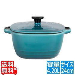 メラミン パールリバーポット 24cm ライトブルー 写真1