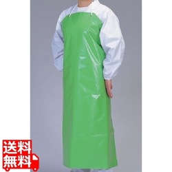 デリカウレタン胸付前掛グリーン M 写真1