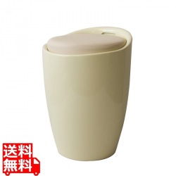 スツール 収納 合成皮革 ウレタン 座面高46 CH-K100 アイボリー 宮武製作所 写真1