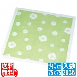 風呂敷(200枚入)絞柄 グリーン 750×750 写真1