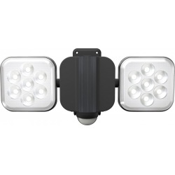 RITEX フリーアーム式LEDセンサーライト(8W×2灯) 「コンセント式」 防雨型 写真1