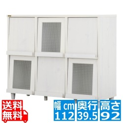 NEFLAS(ネフラス) ディスプレイラック(幅120cm) ラック ディスプレイ ディ ディスプレイ収納 棚 収納 リビング収納 幅120cm ホワイト NF90-120F-WH 写真1