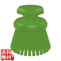 脱毛防止 丸型ハンドブラシ ハード122332 グリーン 写真1