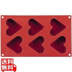 マルテラートフレキシブルモルドSF03665 ハート 6ヶ取 写真1