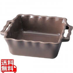 アポーリア スクエアベーキングディッシュ 25cm ブラックペッパー 写真1