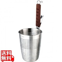 18-8シリコン柄 プレスパンチングてぼ 大 業務用 写真1