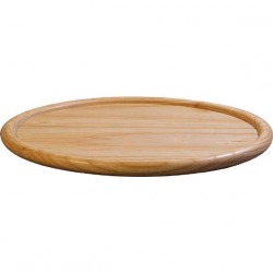 ホワイトアッシュ ラウンドトレー(ナチュラルカラー)130037 30cm 写真1