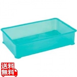 EBM PP半透明カラー番重 A型 特大 グリーン(サンコー製) 写真1